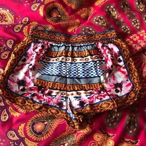 Patterned Flowy Shorts